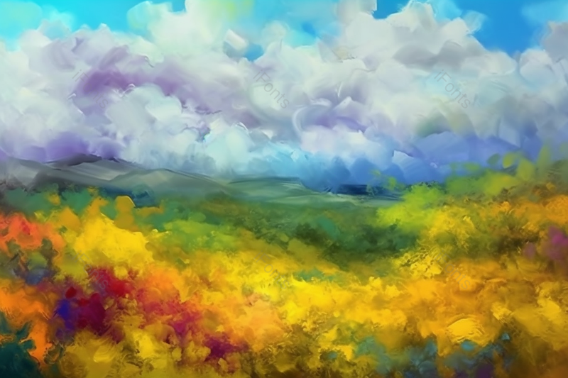 春天天空水彩山水油画手绘艺术抽象背景插画,插画/手绘图,插画/手绘图库,插画/手绘图下载,插画/手绘
